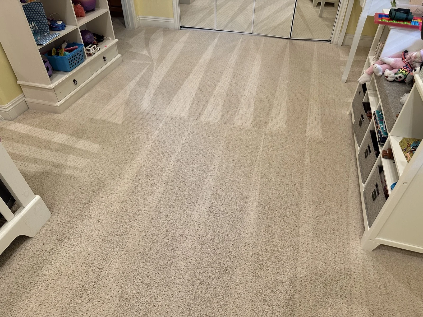 The same carpet after cleaning